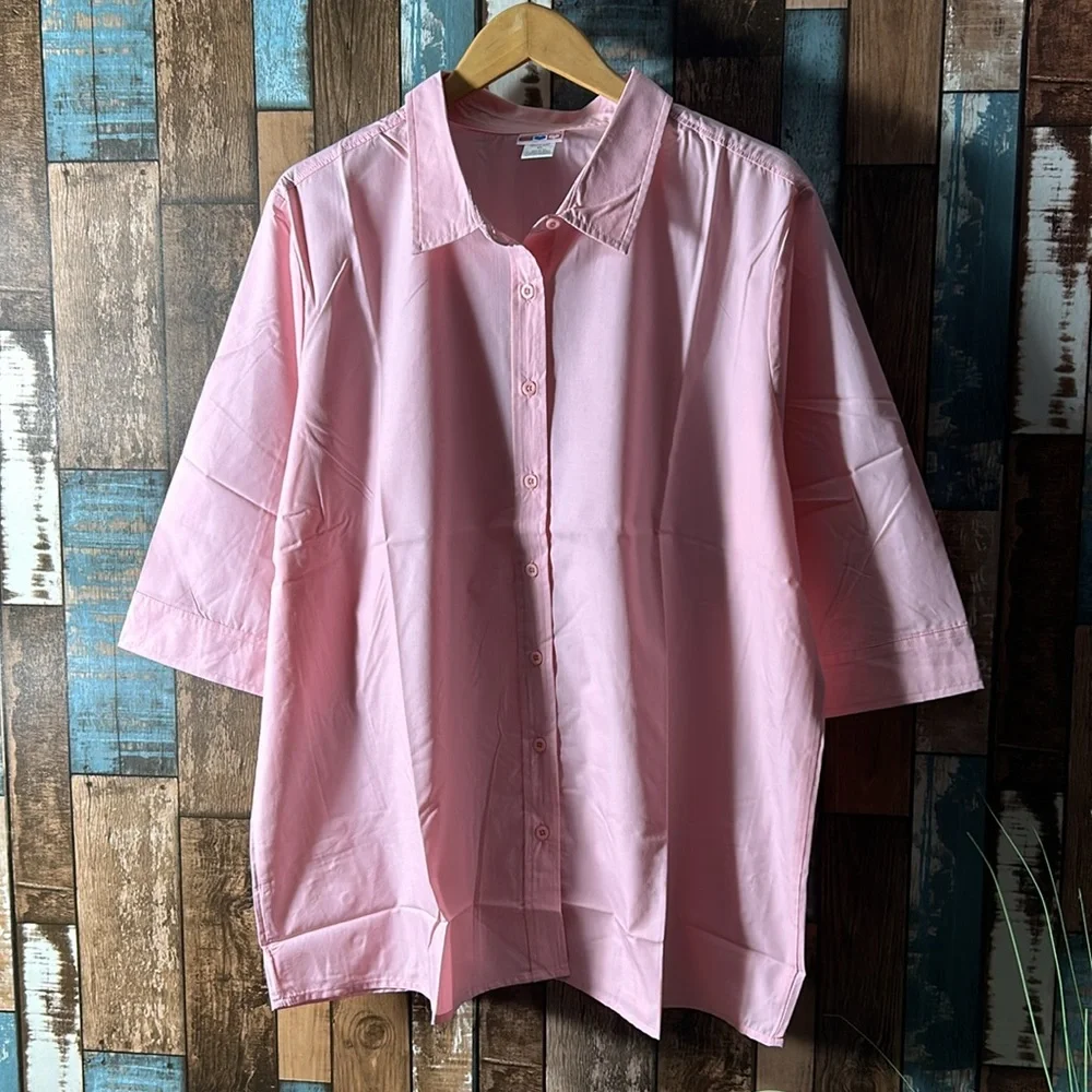 American Sweetheart XL pink button down casual shirt - Picture 1 of 15